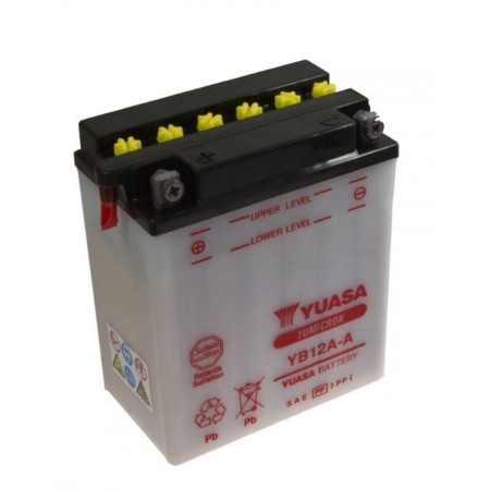 Service Moto Pieces|Batterie - 12v - Acide - YB12A-A - YUASA|Batterie - Acide - 12 Volt|73,50 €