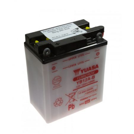 Service Moto Pieces|Batterie - 12v - Acide - YB12A-B - YUASA - 134x80x160mm|Batterie - Acide - 12 Volt|79,21 €
