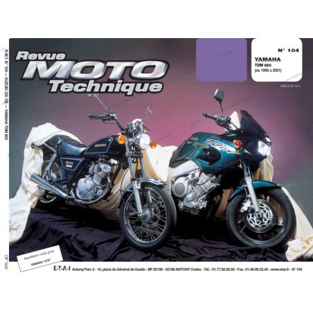 Service Moto Pieces|RTM - N° 104 - TDM850 - Version PDF - Revue Technique moto|Yamaha|10,00 €