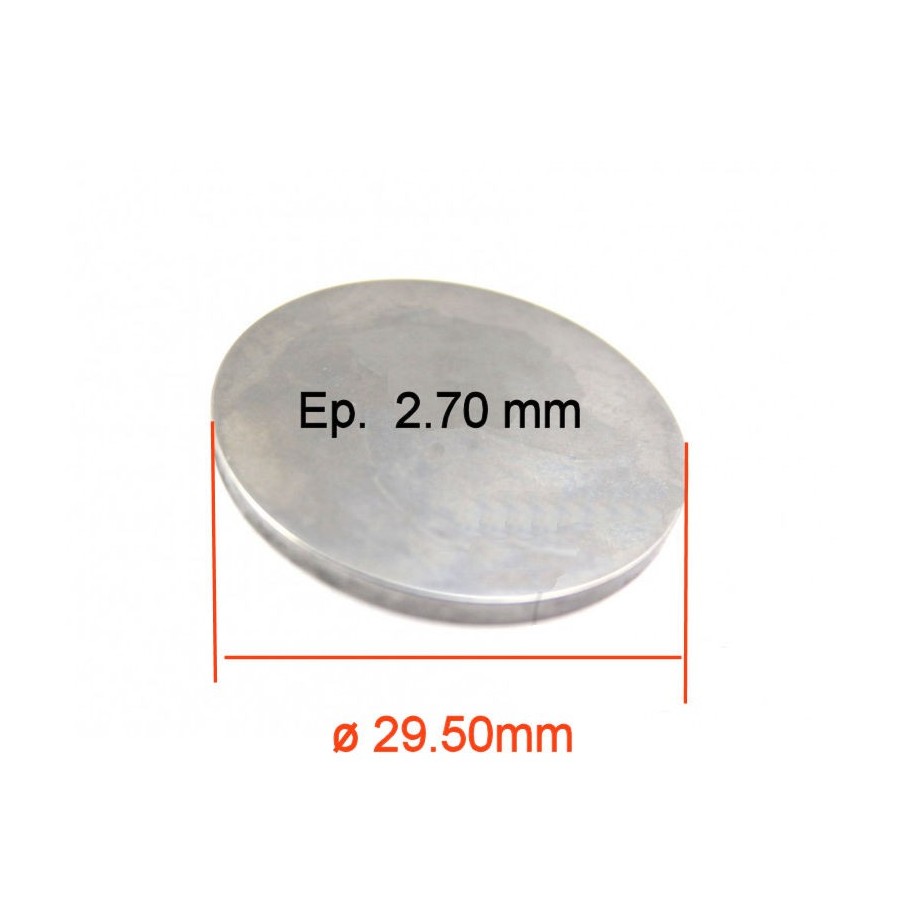 Moteur - Pastille ø 29.50 mm - Ep 2.70 - Jeu aux soupapes Moteur - Pastille ø 29.50 mm - Ep 2.70 - Jeu aux soupapes