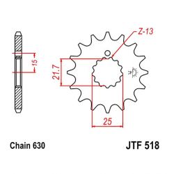 Service Moto Pieces|Transmission - Chaine - DID - 630 - 98 maillons|Chaine 630|178,63 €