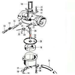 Service Moto Pieces|Carburateur - Joint de gicleur - ø3.2 x1.1 mm - 16176-551-004|Pointeau - siege|5,40 €