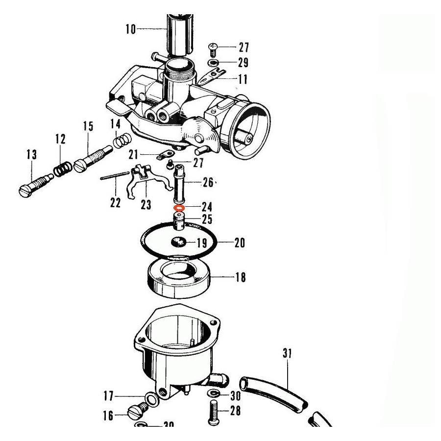 Service Moto Pieces|Carburateur - Joint de gicleur - ø3.2 x1.1 mm - 16176-551-004|Pointeau - siege|5,40 €