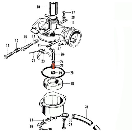 Service Moto Pieces|Carburateur - gicleur ø 0.60 mm|PF50 - ....|11,80 €