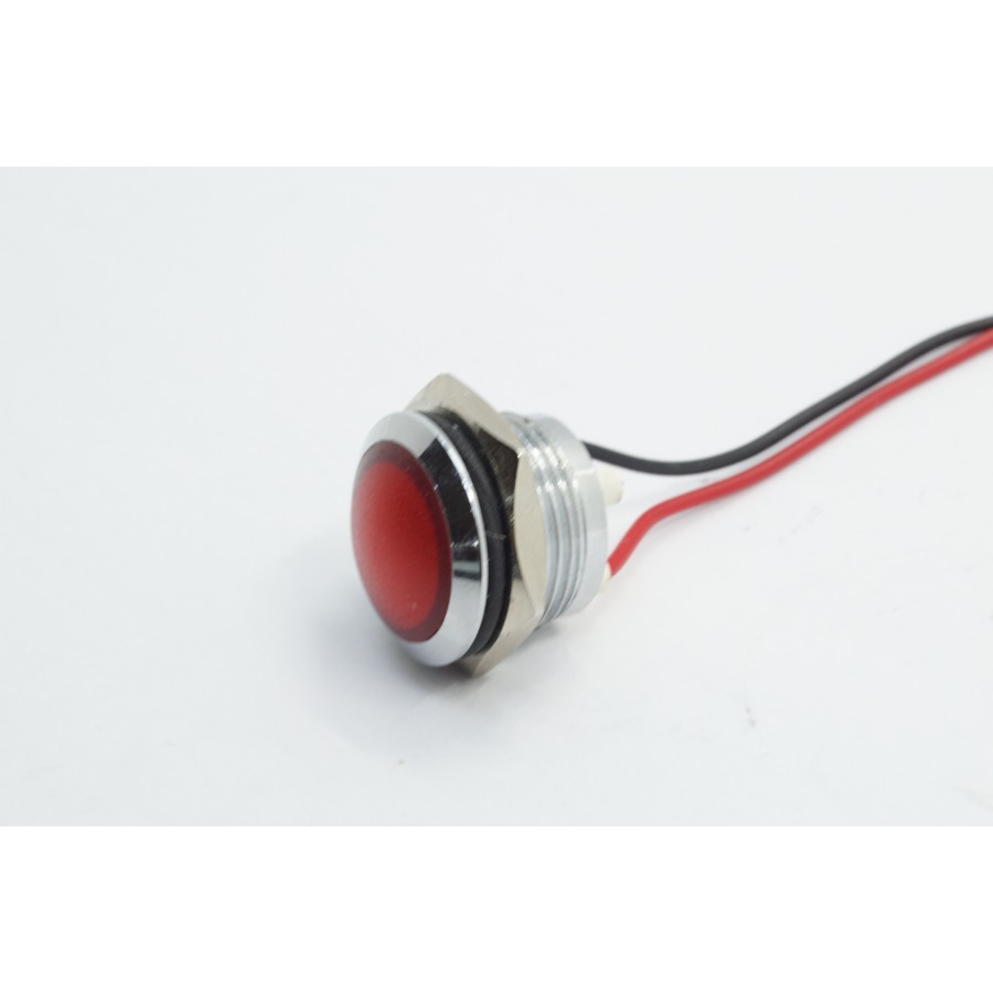Voyant - Led - 12v - ø 16mm - Rouge - a visser
