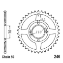 Transmission - Couronne - JTR - 246 - 530/37 dents