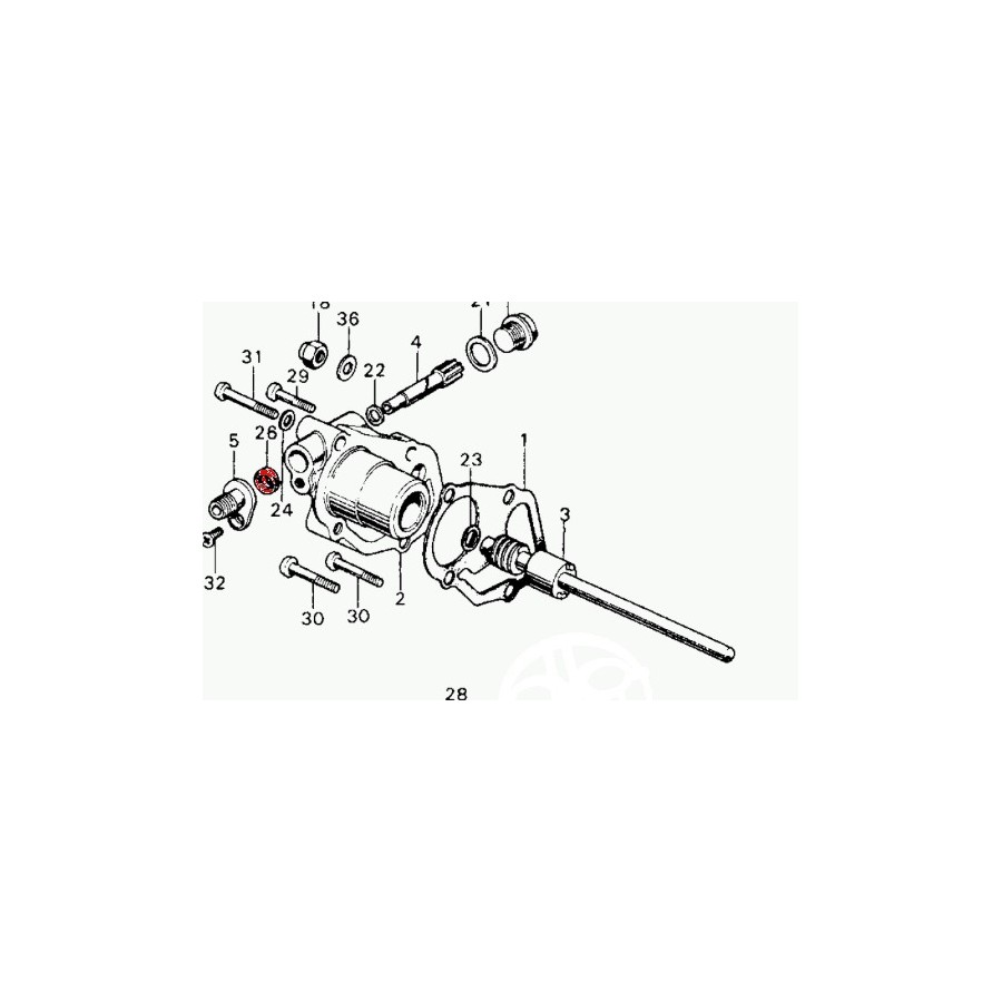  Moteur -Joint spy compte-tour - cb450K - 5x14.5x7