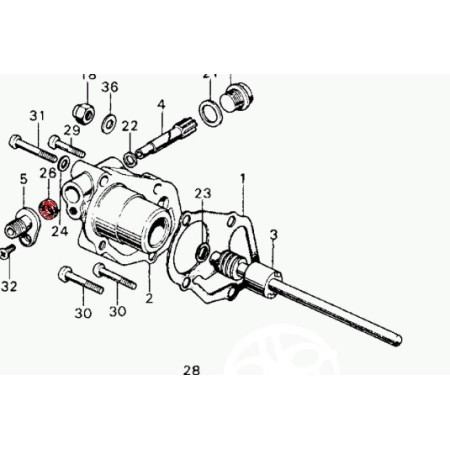  Moteur -Joint spy compte-tour - cb450K - 5x14.5x7