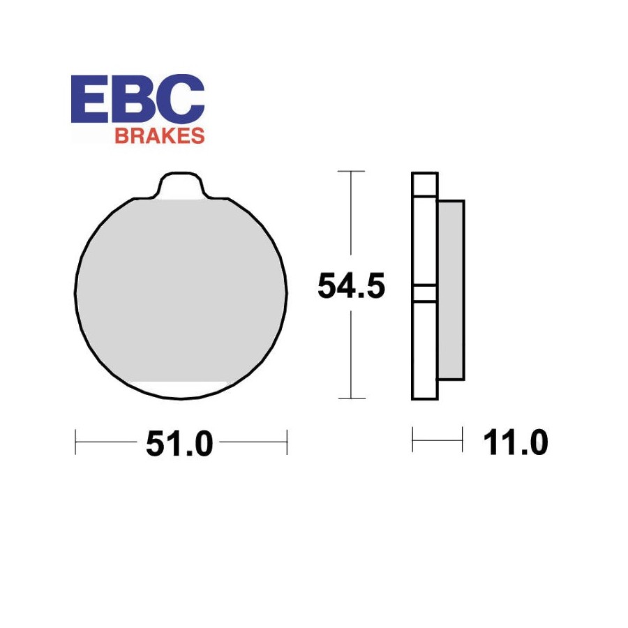 Service Moto Pieces|Frein - Jeu de Plaquettes - EBC - Standard - FA-034 - XS250 .... SR500 - XS650 / 750 ... XS1100|Plaquette|29,90 €