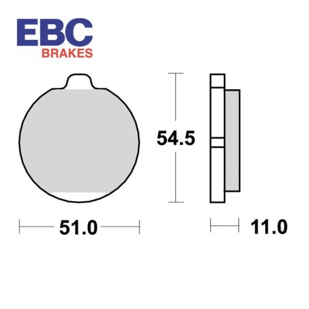 Service Moto Pieces|Frein - Jeu de Plaquettes - EBC - FA-062 Std - Z1300 - KZ1000ST|Plaquette|29,90 €