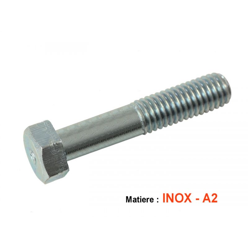 Vis - Hexagonale - INOX - M6 x1.00 x30 mm - (x1) - DIN931