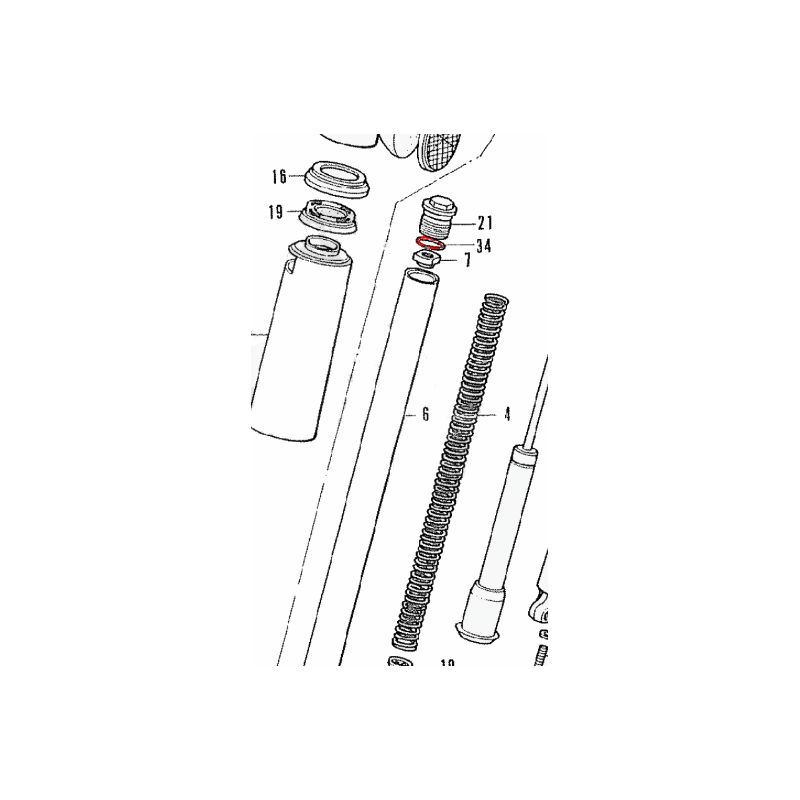 Service Moto Pieces|Fourche - Joint de bouchon |Fourreaux + kit + joint|2,80 €
