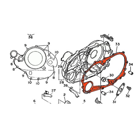 Carter Droit - Joint - XV750 - XV1000 - XV1100