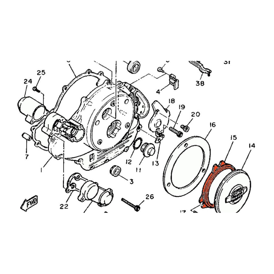 Moteur - Alternateur - Joint de carter - XV750 - XV1000 - XV1100