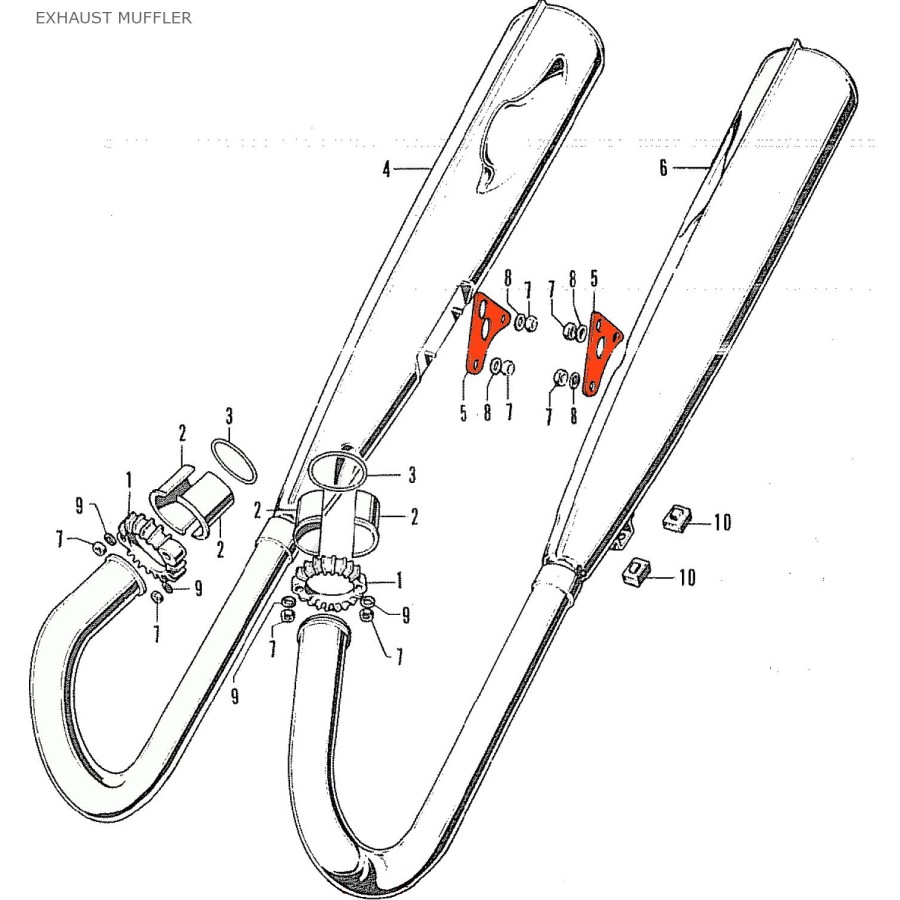 Service Moto Pieces|Bequille centrale - Ressort - CB250K - CB350K|1969 - CB250 K|6,12 €