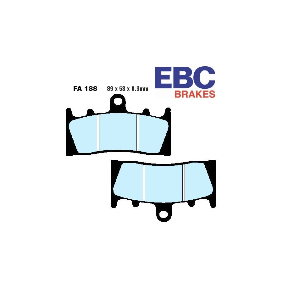 Service Moto Pieces|Frein - Jeu de Plaquettes - EBC - FA158-HH - Metal fritté|Plaquette|44,40 €