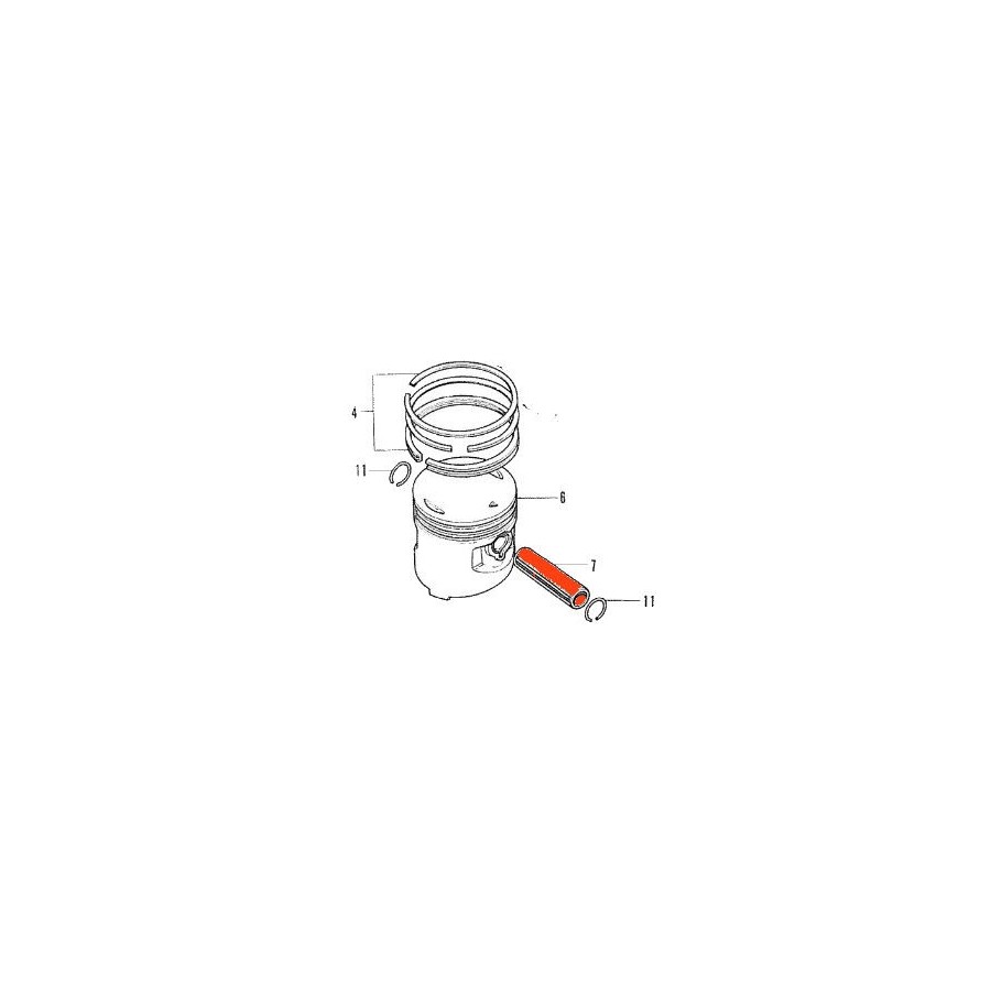 Moteur - Axe de piston - (x1) - CA-CM-CD-CB-CBT-125