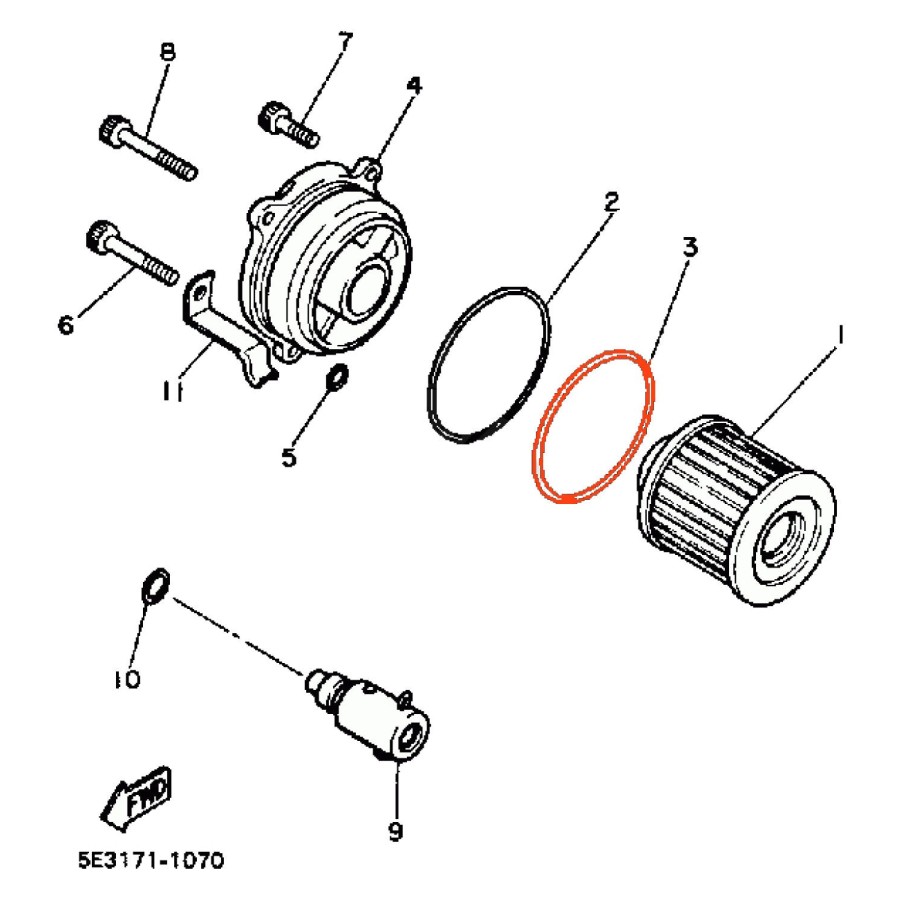 Service Moto Pieces|Moteur - Pompe a huile - Chaine -66 maillons - 94580-25066 - XV1000|1981 - XV1000|18,00 €