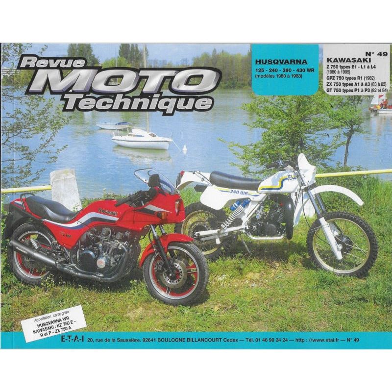 Service Moto Pieces|Revue Technique Moto - RTM - N° 049 - Version PAPIER - GT750 - GPZ750|Kawasaki|39,00 €