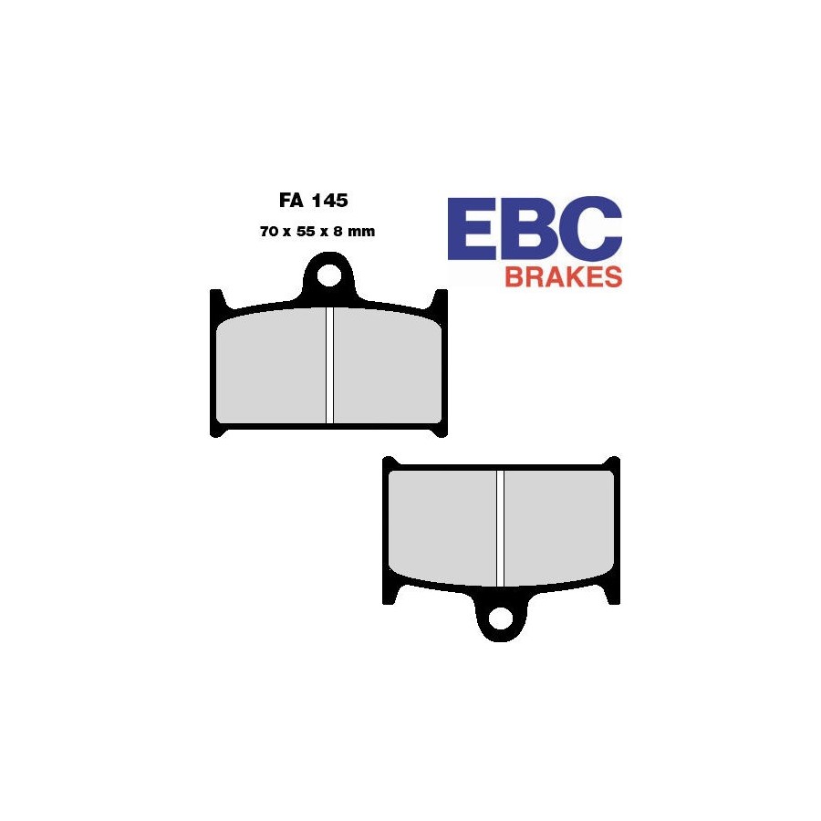 Service Moto Pieces|Frein - Jeu de Plaquettes - EBC - FA038 - Organic|Plaquette|29,90 €