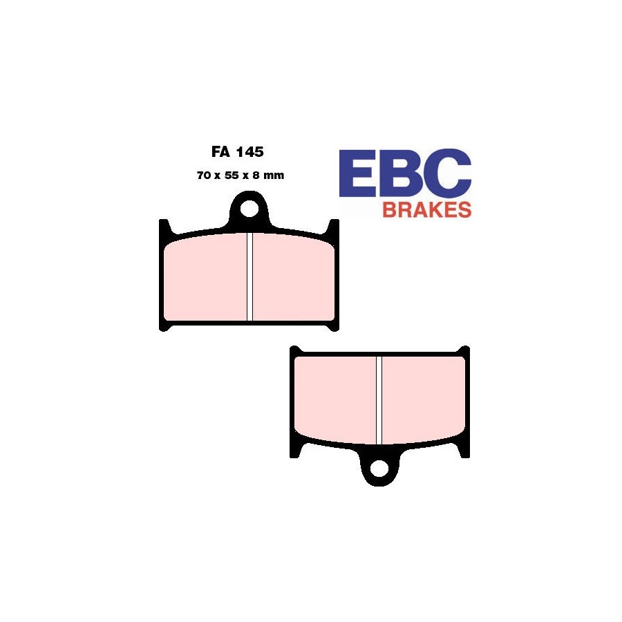 Service Moto Pieces|Frein - Jeu de Plaquettes - EBC - FA157R - Frittée - DR650|Plaquette|34,50 €