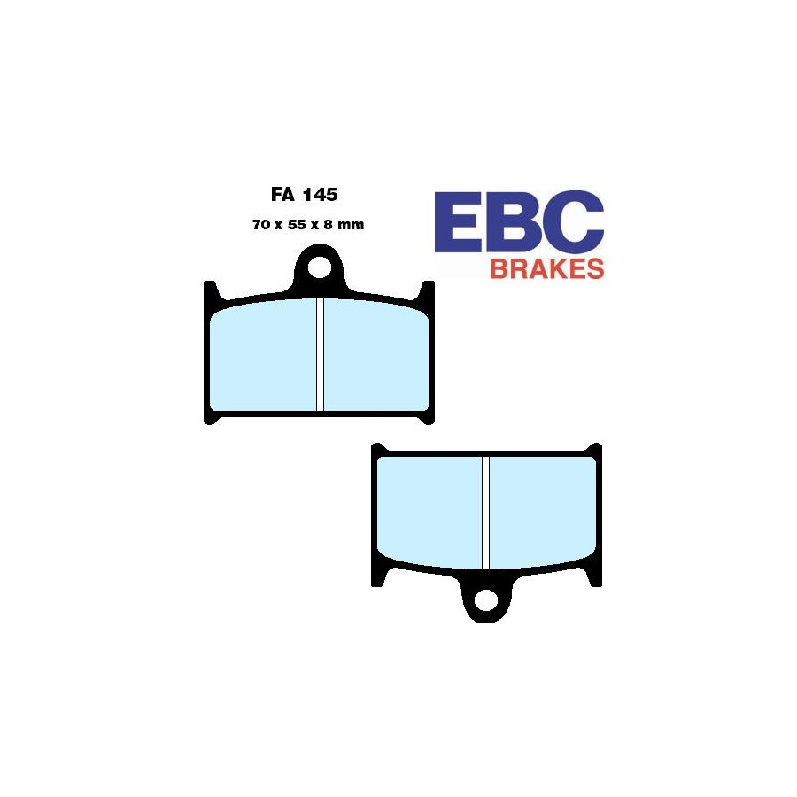 Service Moto Pieces|Frein - Jeu de Plaquettes - EBC - Metal fritté - Hypersport - FA-085-HH|Plaquette|44,40 €