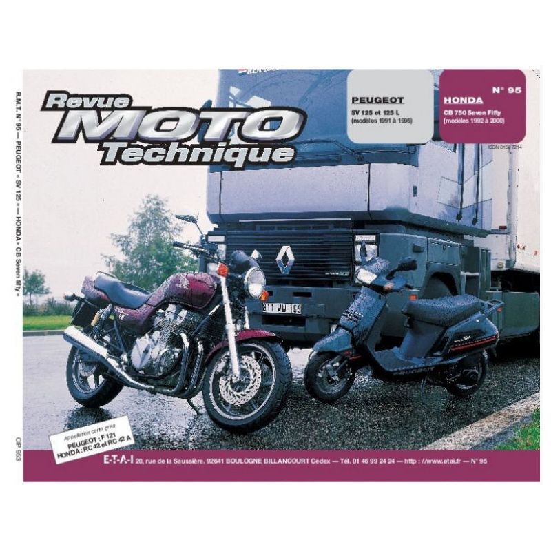 RTM - N° 95 - Papier - Cb750 Seven Fifty- Revue Technique moto