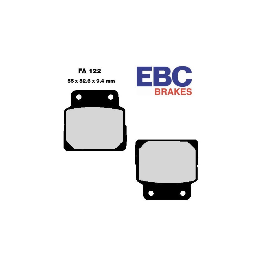 Frein - Jeu de Plaquettes - EBC - FA122 - CB450N