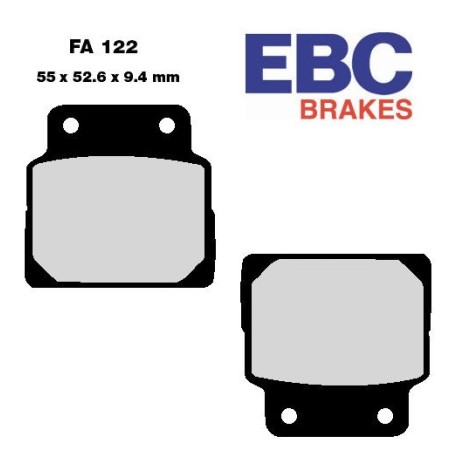 Frein - Jeu de Plaquettes - EBC - FA122 - CB450N