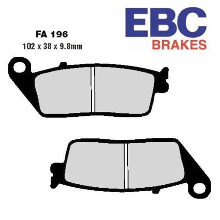 Frein - Jeu de Plaquettes - Standard - EBC - FA196