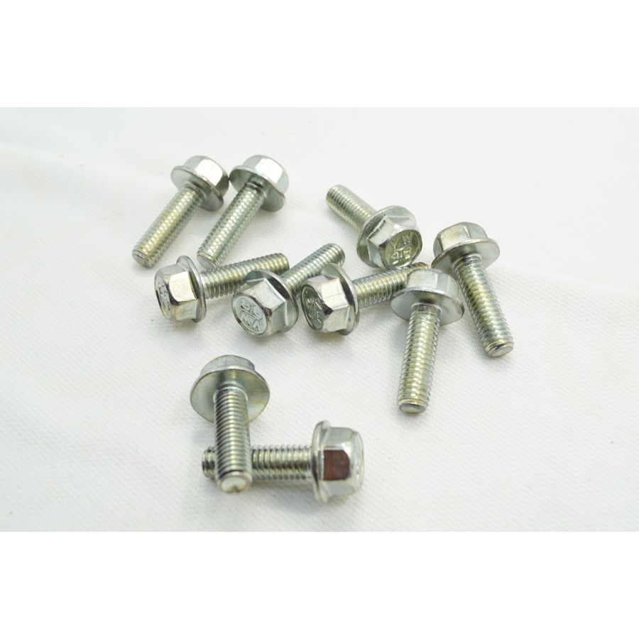 Service Moto Pieces|Embrayage - Vis de serrage - M6 x25mm - INOX|DIN6921 - Vis Hexagonal à collerette|1,41 €