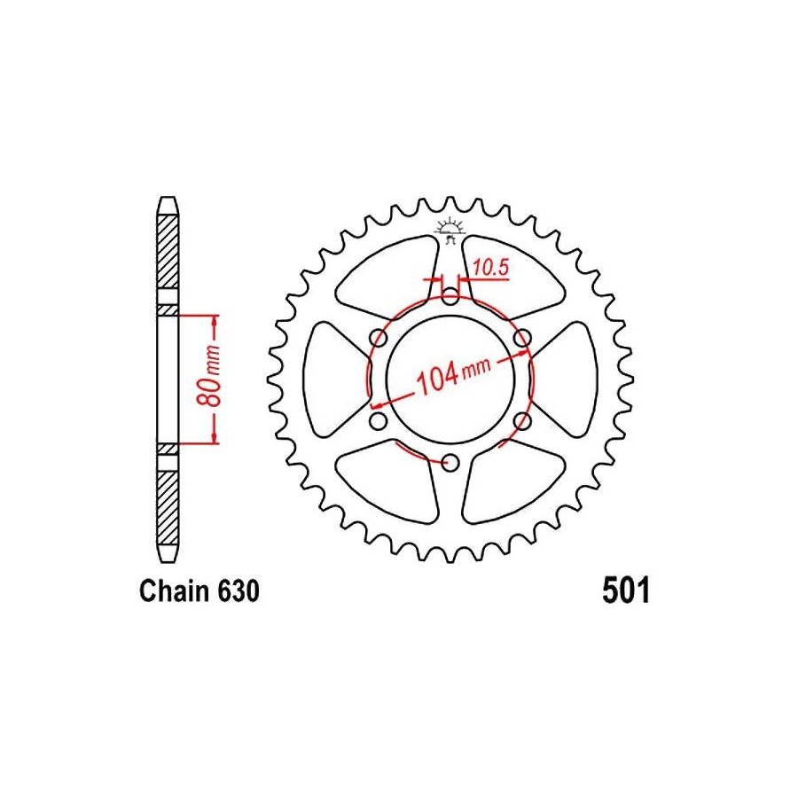 Transmission - Couronne - JTR 501 - 41 Dents