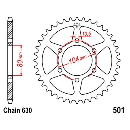 Transmission - Couronne - JTR 501 - 41 Dents