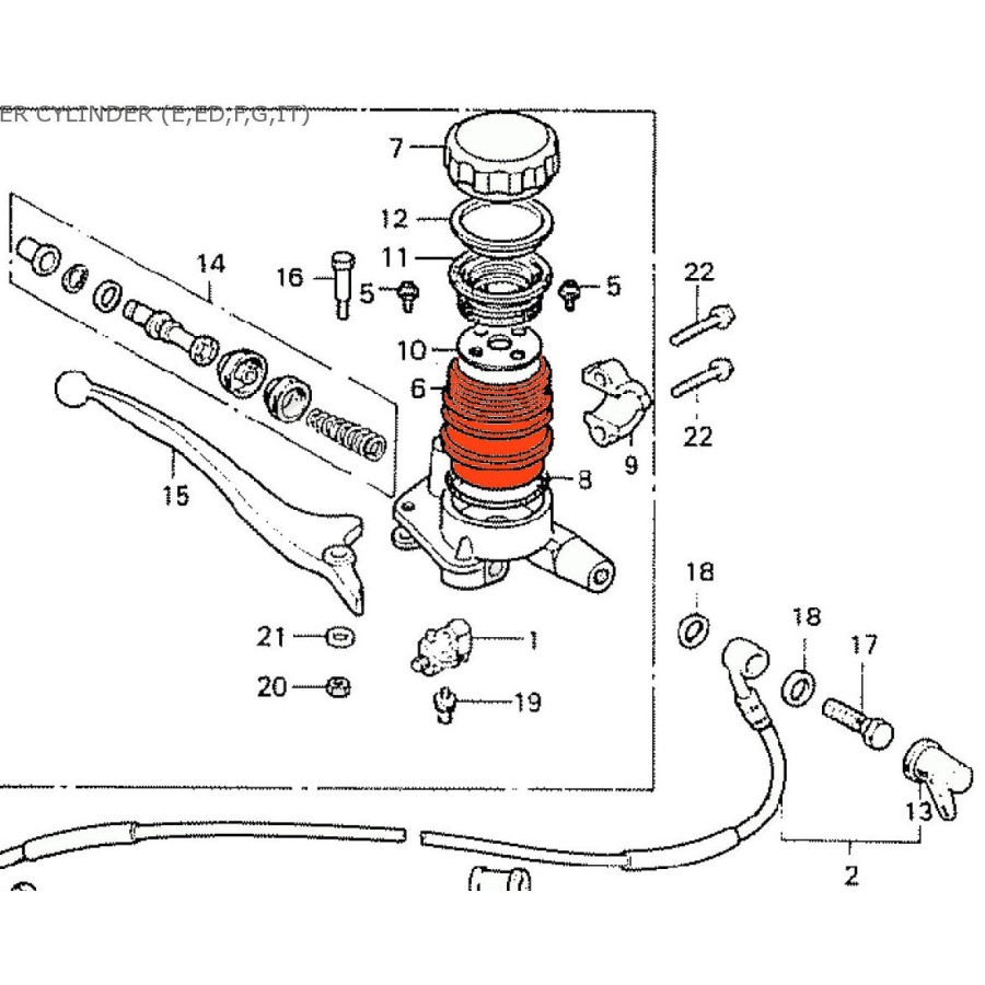 Service Moto Pieces|Frein - Contacteur  - Arierre - Suzuki, ..........|Maitre cylindre Avant|12,10 €