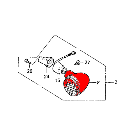 Service Moto Pieces|Clignotant - VT600-VT1100|Clignotant|24,24 €