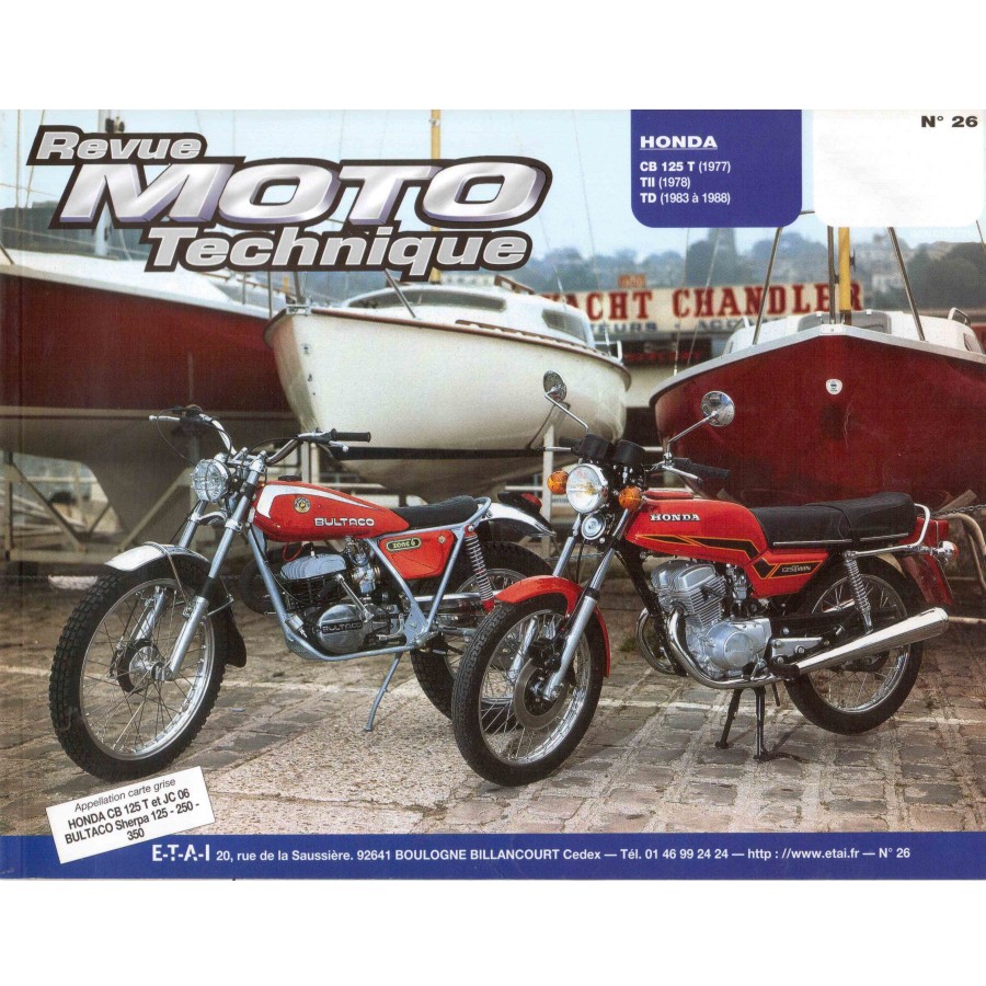 Service Moto Pieces|RTM - N° 065.2 - MTX50 - DT50 - Revue Technique moto - Version PAPIER|Honda|39,00 €