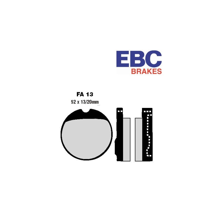 Frein - Jeu de Plaquettes - EBC - FA-013 - cb250/350/360/400/500/550 .