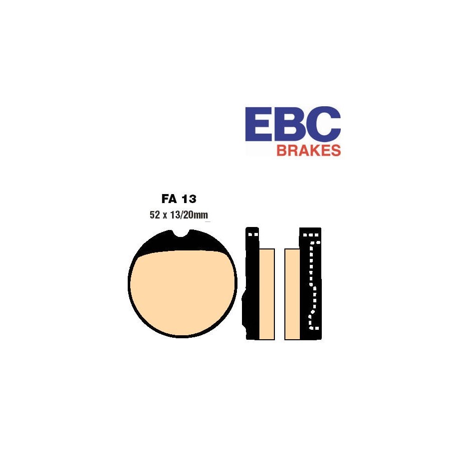 Service Moto Pieces|Frein - Jeu de Plaquettes - EBC - FA-047 - Etrier P05|Plaquette|29,90 €