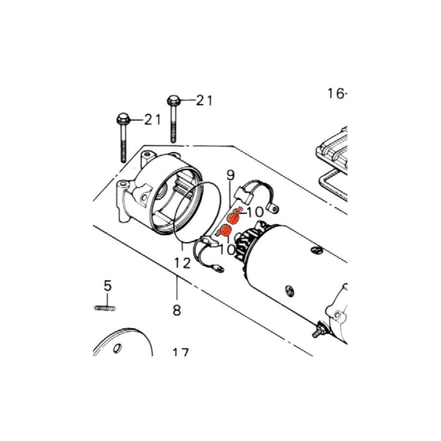 Demarreur - Ressort (x1) - CB/CX .. 450/500/650/750/900... Demarreur - Ressort (x1) - CB/CX .. 450/500/650/750/900...