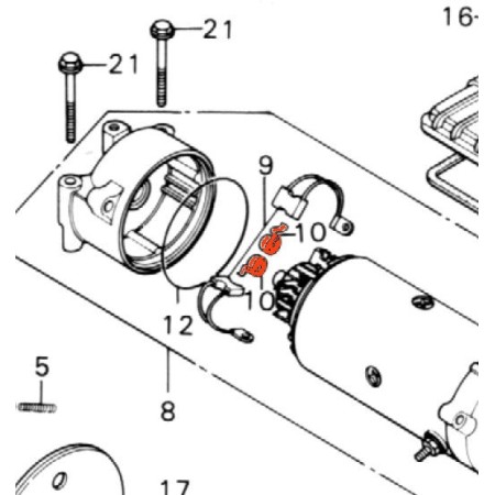 Service Moto Pieces|Demarreur - Ressort (x1) - CB/CX .. 450/500/650/750/900...|1979 - CB900 Fz|5,10 €