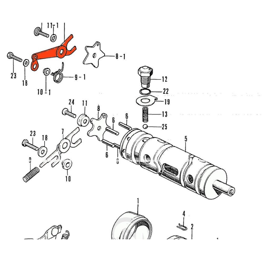 Service Moto Pieces|Fourche - kit de Roulement de colonne de direction - CB/CX/ ... 250/400/500/750 ....|1969 - CB250 K|98,50 €