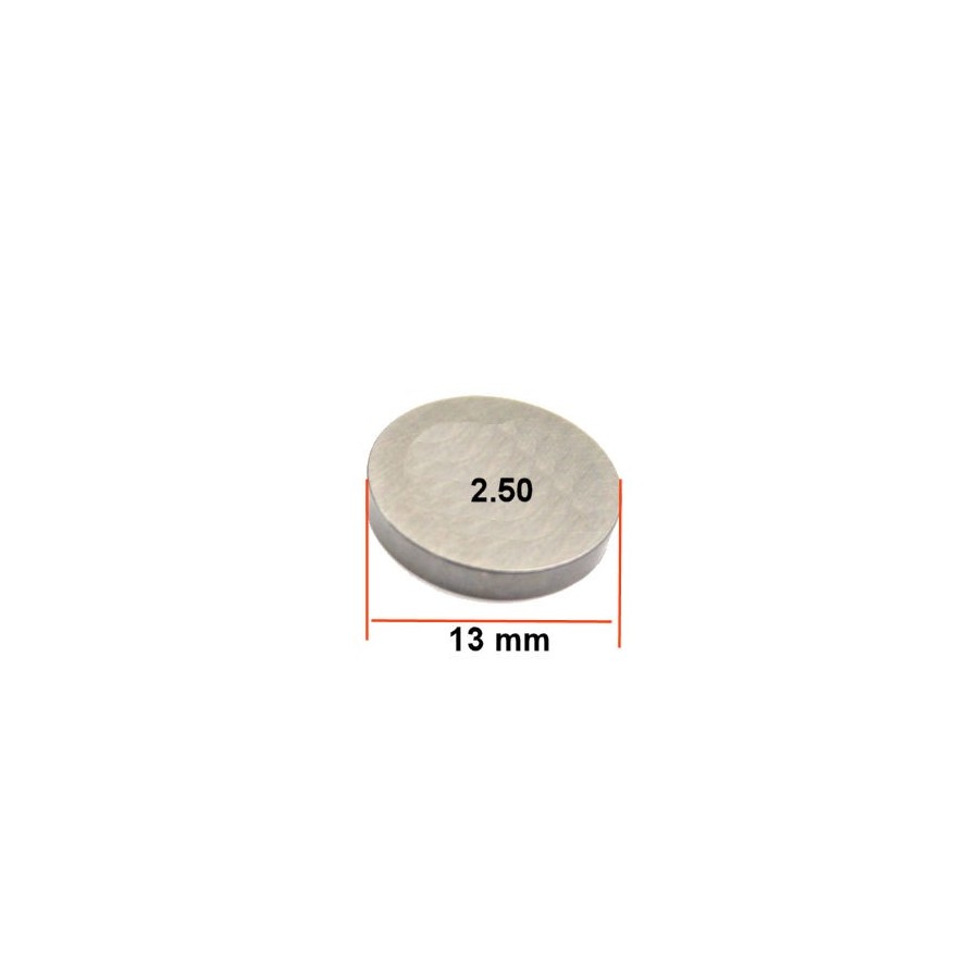 Moteur - Pastille Ep. 2.50 - ø 13mm - Jeu aux soupapes Moteur - Pastille Ep. 2.50 - ø 13mm - Jeu aux soupapes