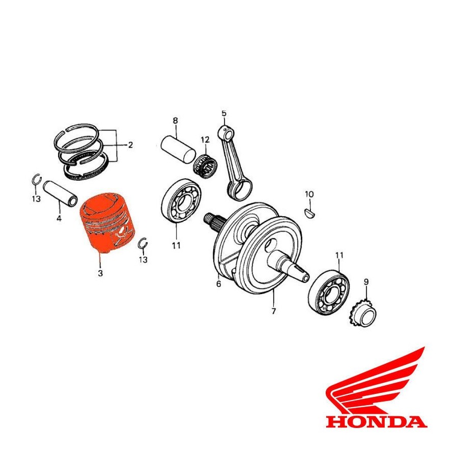 Service Moto Pieces|Moteur - Segment - (+0.00) - CX500 - adaptable|Bloc Cylindre - Segment - Piston|58,20 €