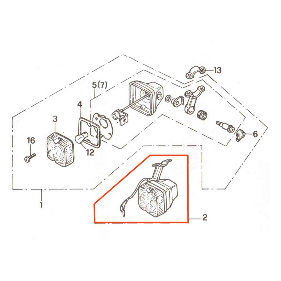 Service Moto Pieces|Clignotant - support de fixation|Clignotant|19,80 €