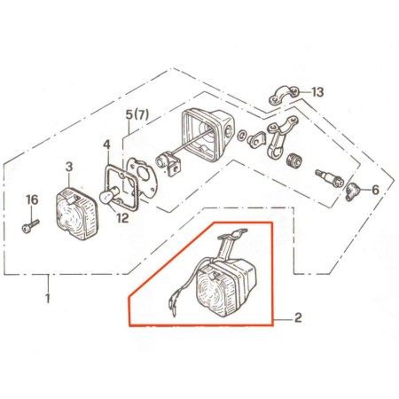 Clignotant - Avant - Gauche - XL125R