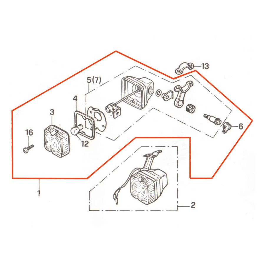 Service Moto Pieces|Allumage - Bobine - Gauche - 12v - simple - |1977 - CX 500|135,79 €