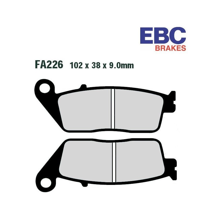 Frein - Jeu de Plaquettes - EBC - ceramik - FA-226