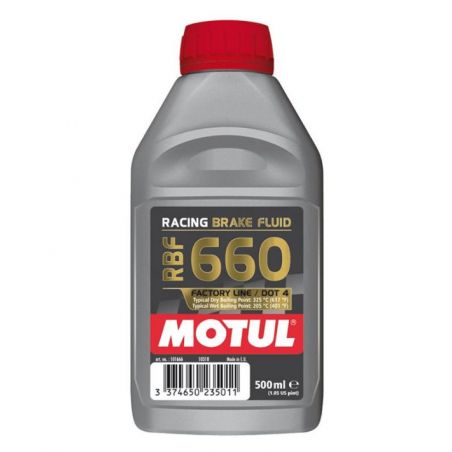 Service Moto Pieces|Liquide de Frein - DOT 4 - (DOT4) - Haute temperature - Motul RBF 660 - 0.5 Litre -|DOT4|28,60 €