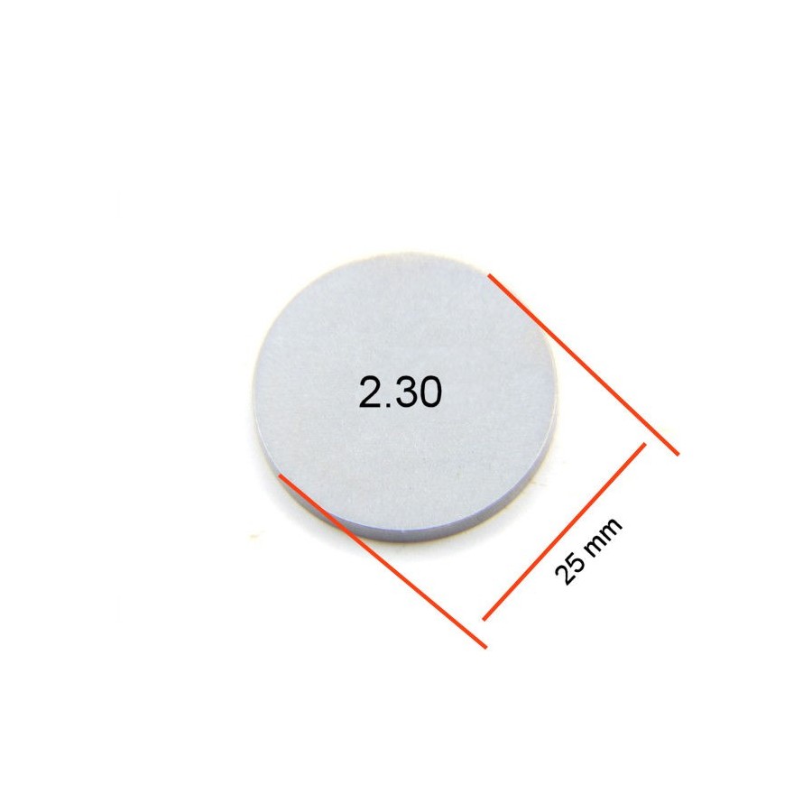 Service Moto Pieces|Moteur - Pastille 2.60 - ø 25mm - Jeux aux soupapes|Pastille - ø 25.0 mm|6,90 €