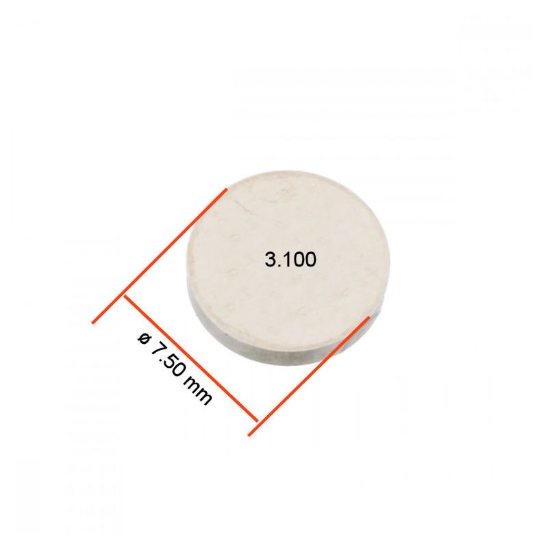 Service Moto Pieces|Pastille - Ep. 3.100 - ø 7.50mm - Jeux aux soupapes|Pastille - ø 7.50 mm|2,90 €